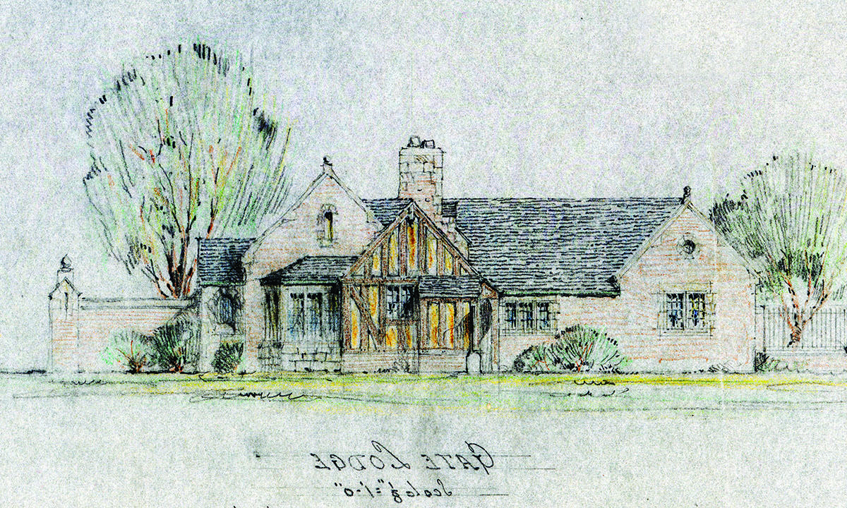 Drawing of the Gate Lodge from 1928